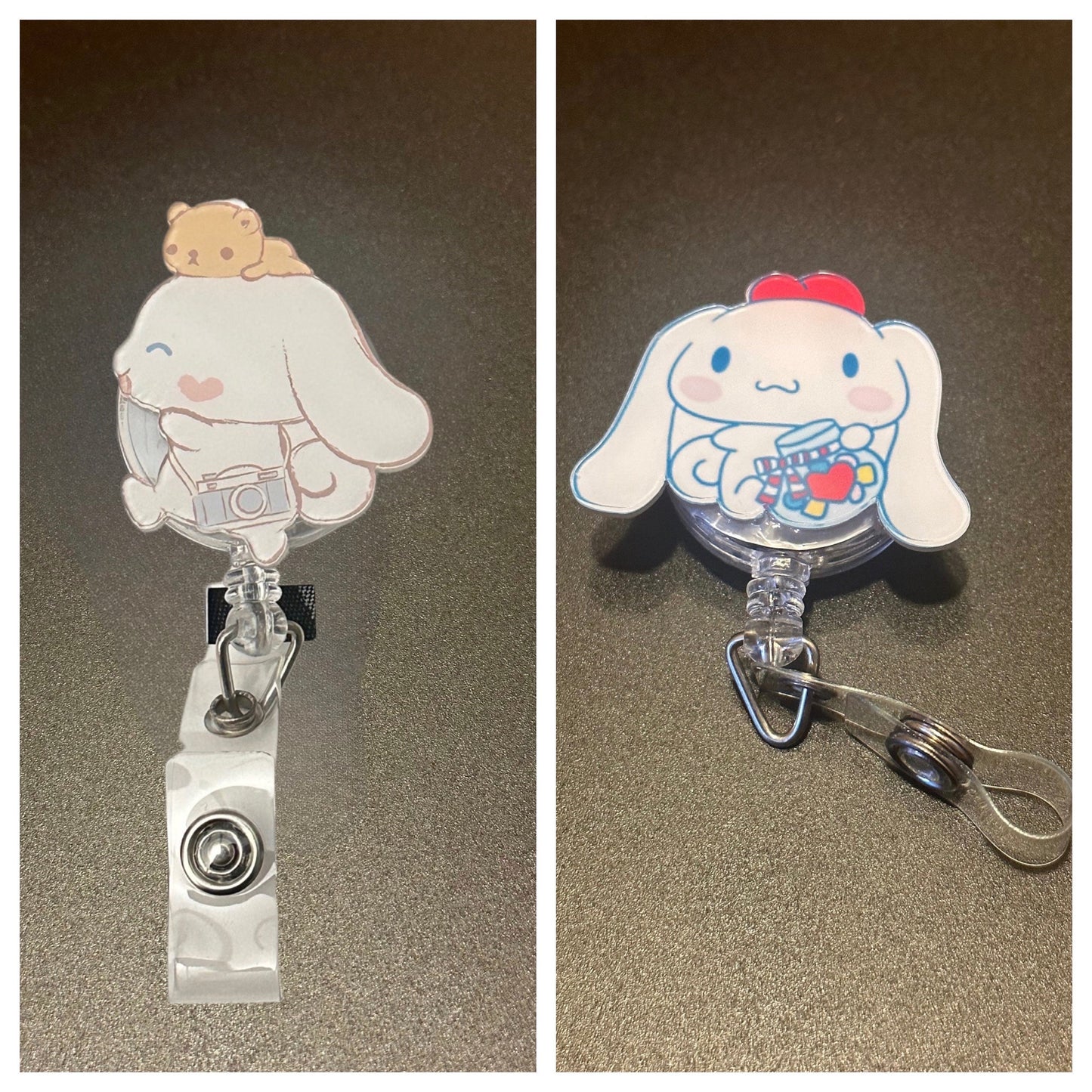 Badge Reel | Carabiner | Nurse | Cinnmoroll | Kawaii | Sanriod | Hkitty | Cute | Student | ID | Nurse | Id Holder |