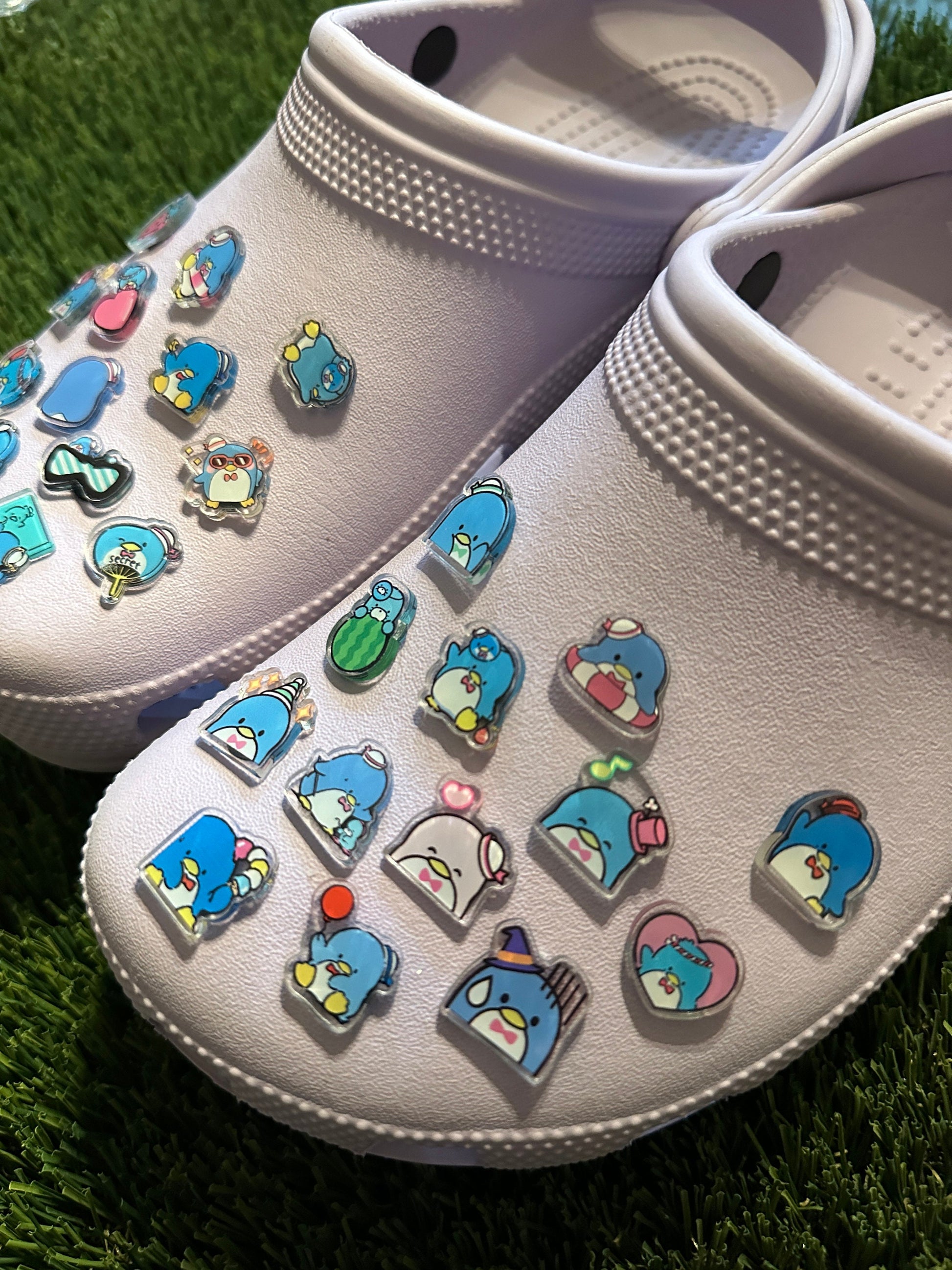 Random tuxedo shoe charms | tux sam | sleepy penguin | shoe charms | kawaii | blue penguin | 1,3,5,10 pcs | Sanri | Sam | tuxedo bird