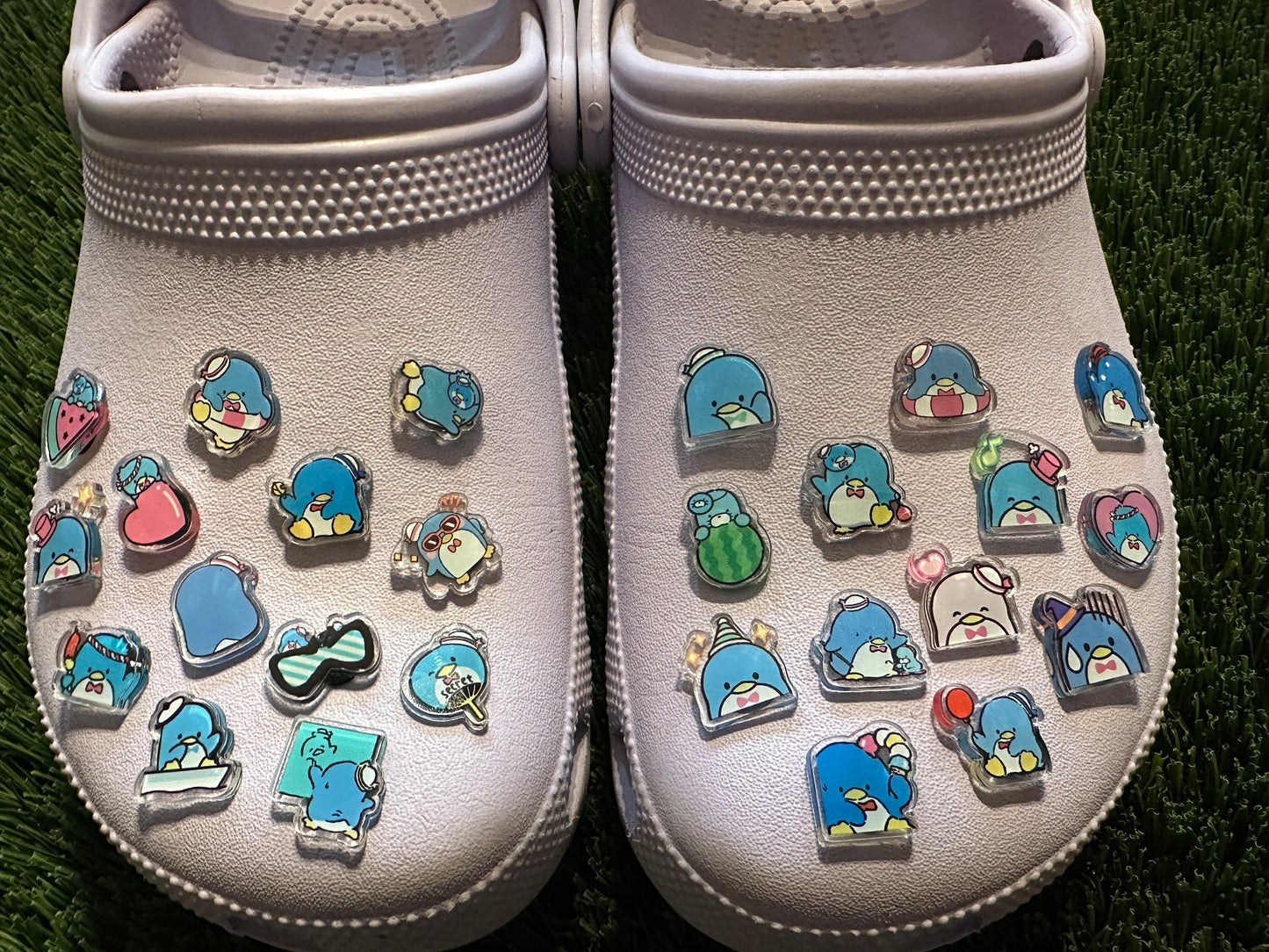 Random tuxedo shoe charms | tux sam | sleepy penguin | shoe charms | kawaii | blue penguin | 1,3,5,10 pcs | Sanri | Sam | tuxedo bird