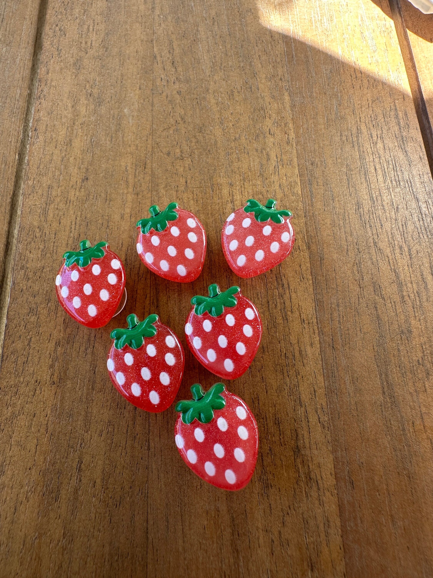 Jelly Strawberry Shoe charms | kawaii aesthetic | Strawberry Jelly | translucent shoe charms | opaque | Jelly | Jelly Charms |