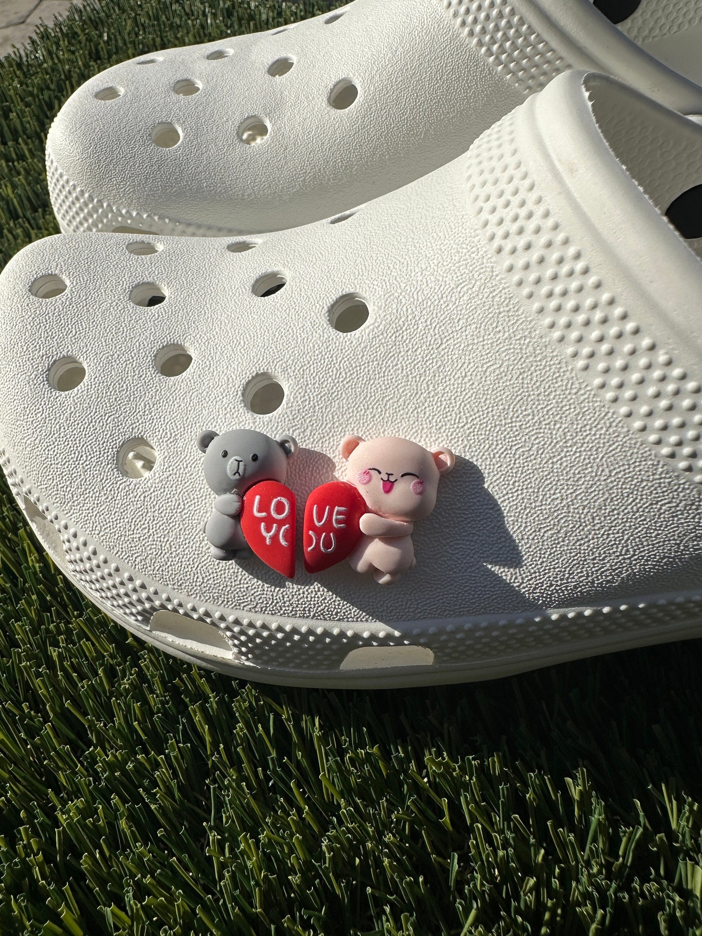 Love | Love bears | Gift for Couples | His and Hers | Shoe charms | Couples | Love you | Hearts | you & me | Shoe charms | Kawaii