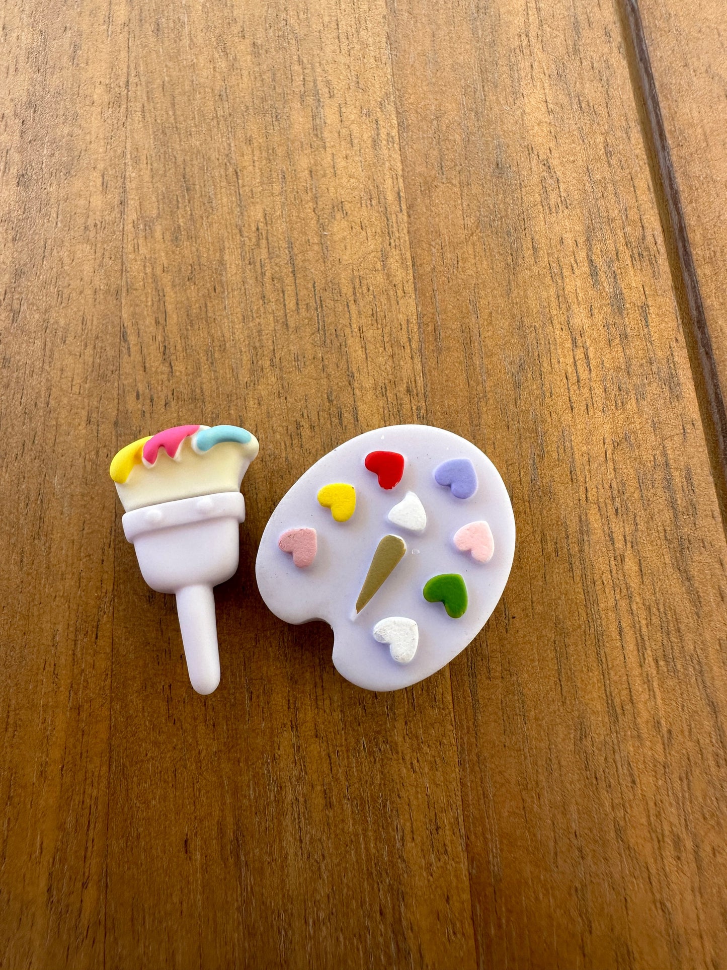 Paint Shoe Charms | Artist Charms | painting | Paint brush Charms | Unique | Gifts for artists | Paint palette | Colors | Artists clogs