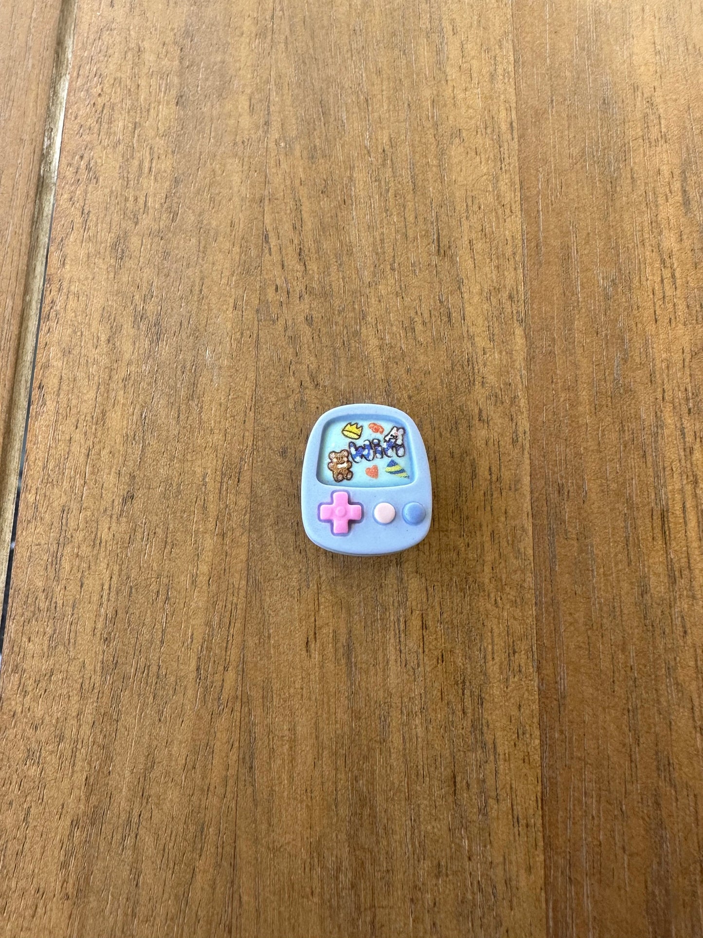 Gaming Shoe Charm | Tama inspired | Nano pet | gigapet | kawaii | cute | Pastel | Pocket Monsters | mini game | pocket play | handheld |