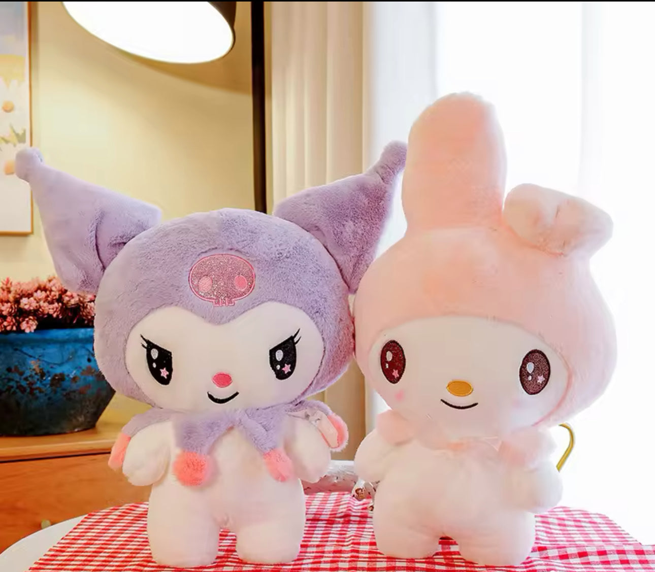 Kuromi and My Melody 20” Starry Eyes Plush