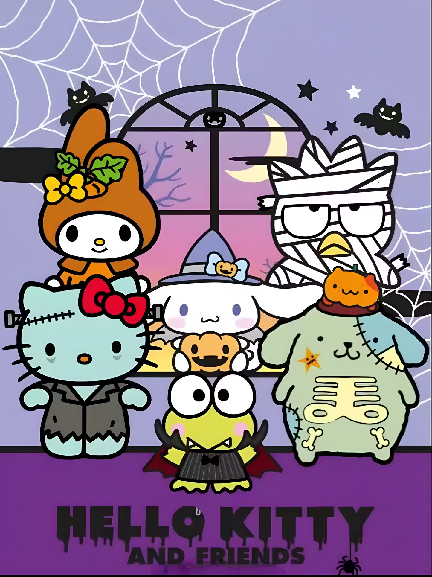 Sanrio Hello Kitty & Friends Halloween Throw Blanket