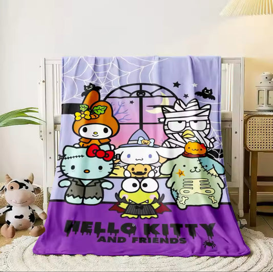 Sanrio Hello Kitty & Friends Halloween Throw Blanket