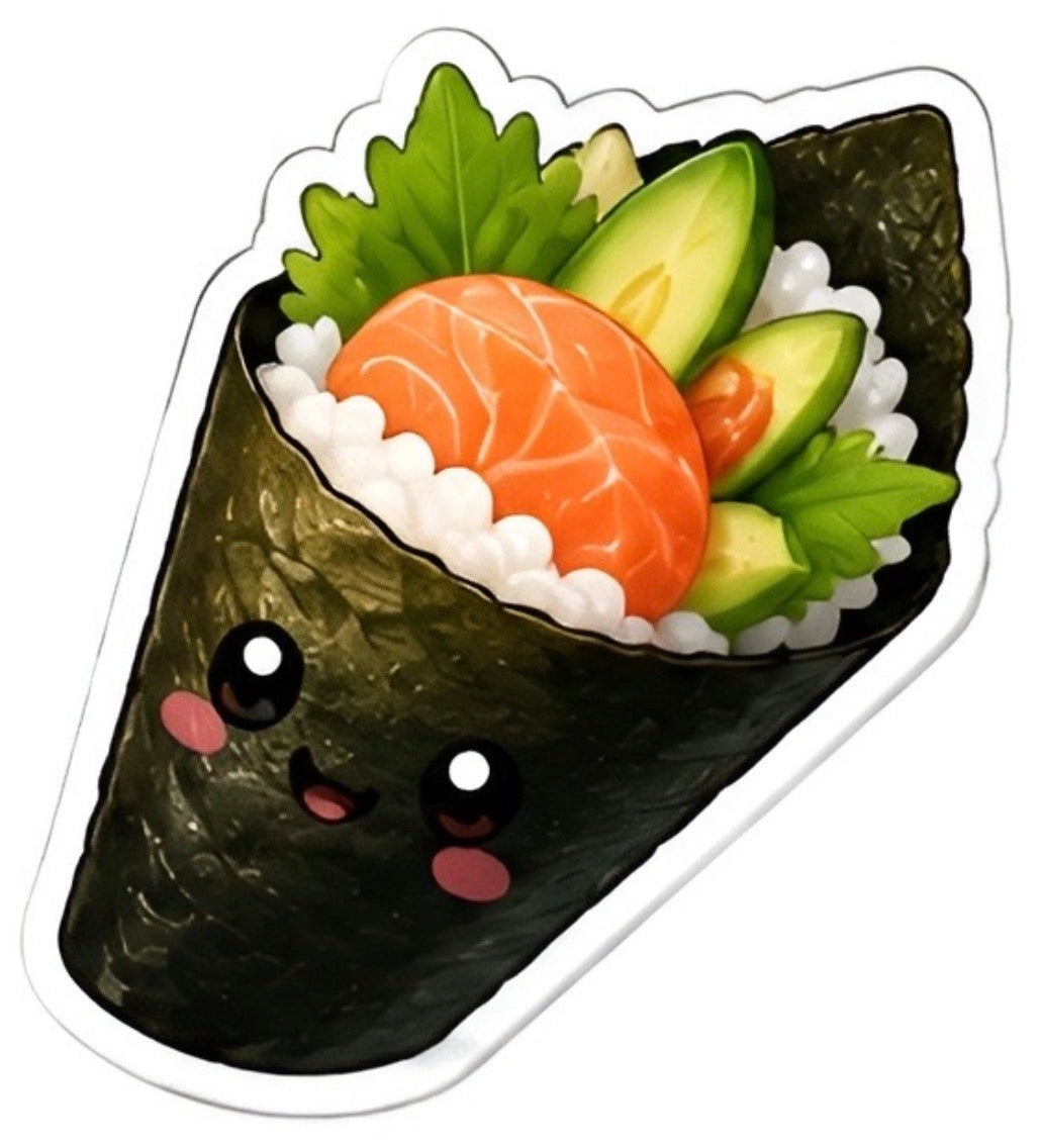 🍣 Kawaii Sushi Badge Reels | Cute Sushi Retractable ID Badge Holder | Handmade Acrylic Badge Reel for Nurses, CNAs, Medical Assistants, Lab Techs & Healthcare Workers
