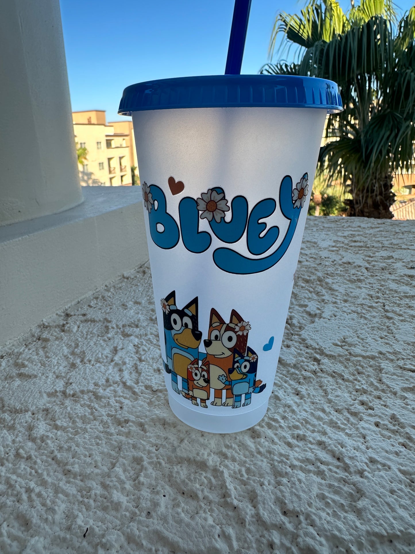 Blue Dog 24oz cold cups/Tumblers