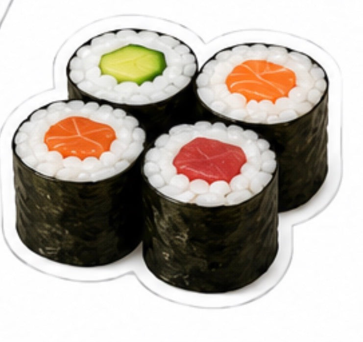 🍣 Kawaii Sushi Badge Reels | Cute Sushi Retractable ID Badge Holder | Handmade Acrylic Badge Reel for Nurses, CNAs, Medical Assistants, Lab Techs & Healthcare Workers
