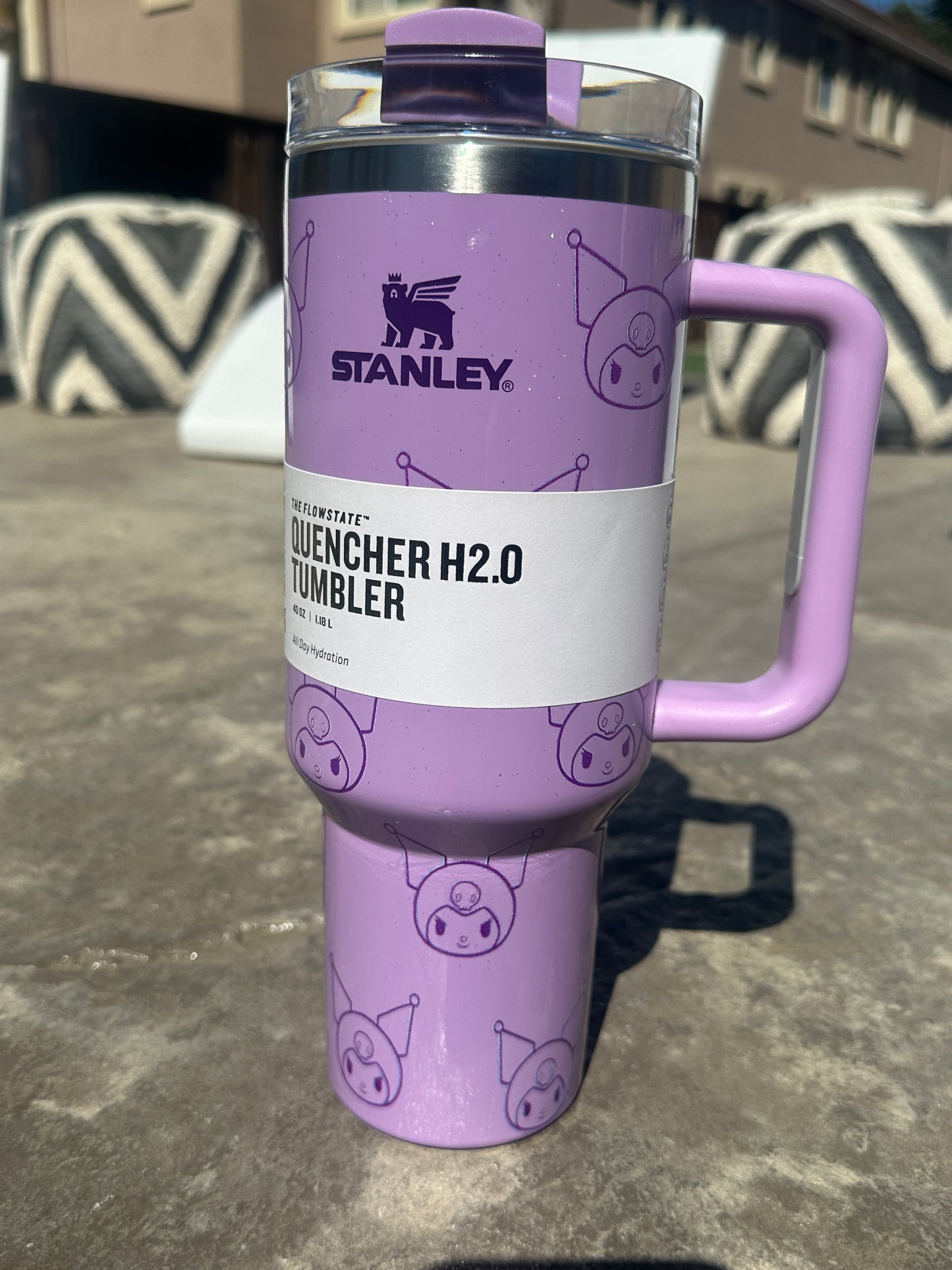Kuromi Stanley inspired 40 ounce tumbler