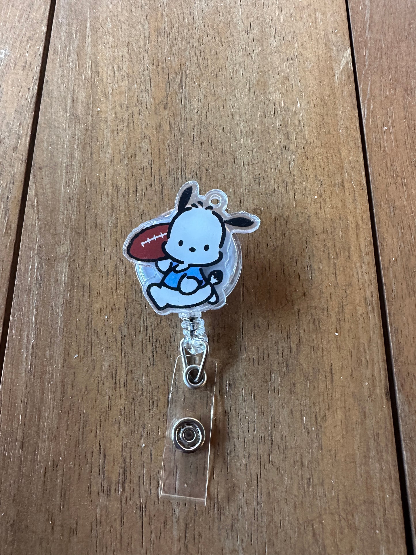 Pochacco badge reel carabiner ID holder ￼