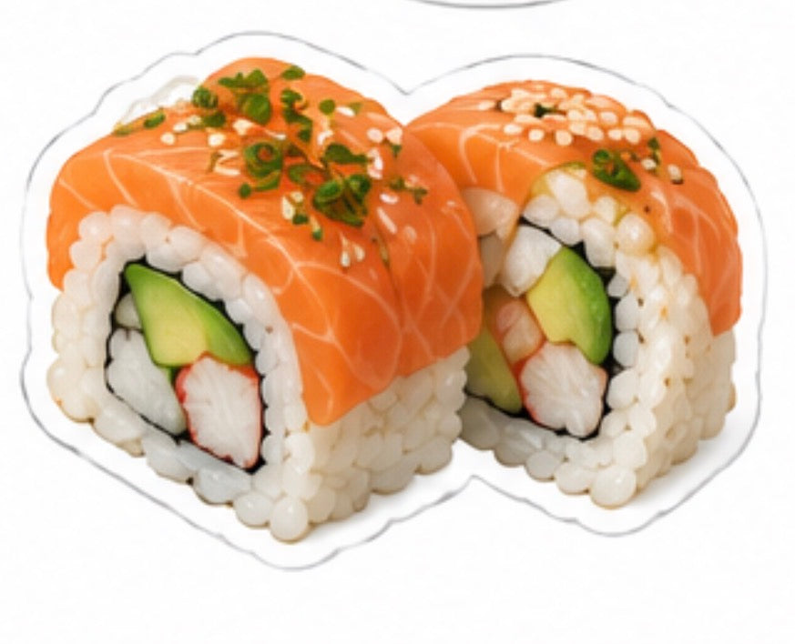 🍣 Kawaii Sushi Badge Reels | Cute Sushi Retractable ID Badge Holder | Handmade Acrylic Badge Reel for Nurses, CNAs, Medical Assistants, Lab Techs & Healthcare Workers