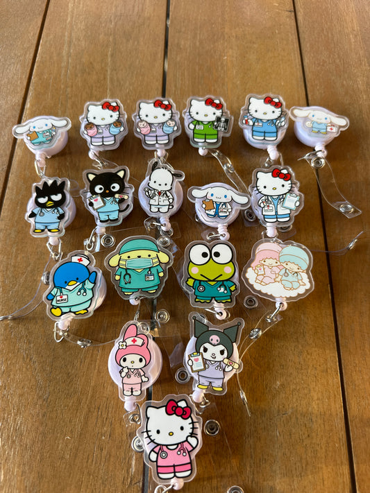 Sanrio Medical Badge Reels