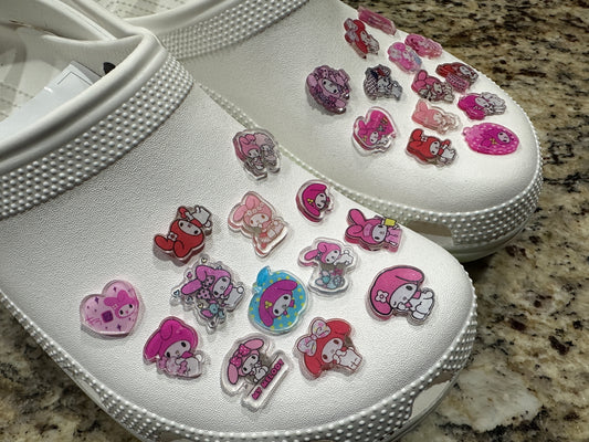My Melody shoe charms| kawaii | 1,3,5,10 pcs