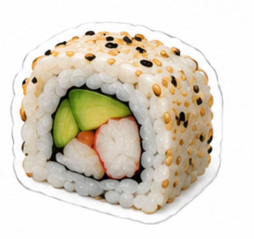 🍣 Kawaii Sushi Badge Reels | Cute Sushi Retractable ID Badge Holder | Handmade Acrylic Badge Reel for Nurses, CNAs, Medical Assistants, Lab Techs & Healthcare Workers