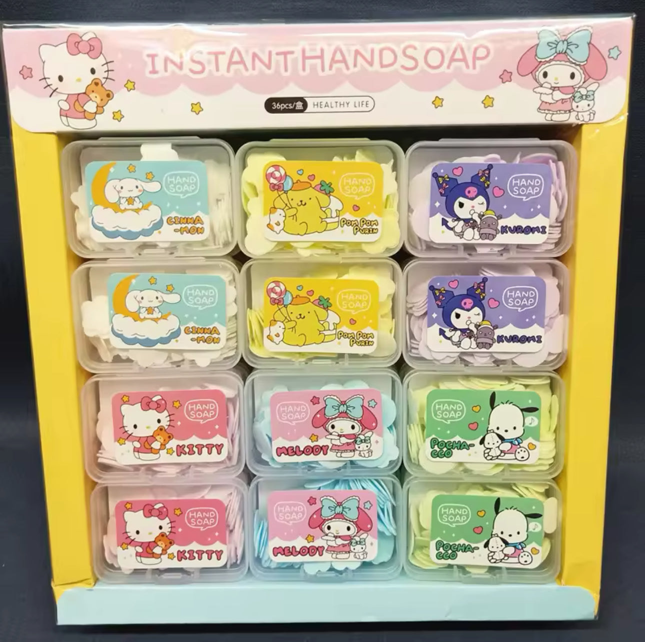 Sanrio mini instant hand soaps