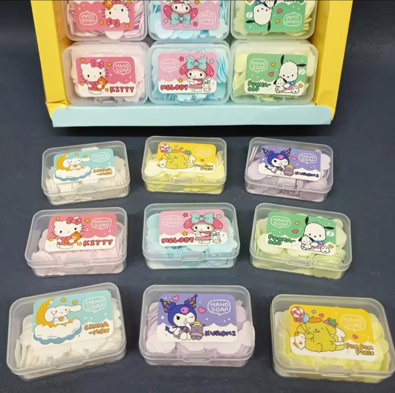 Sanrio mini instant hand soaps