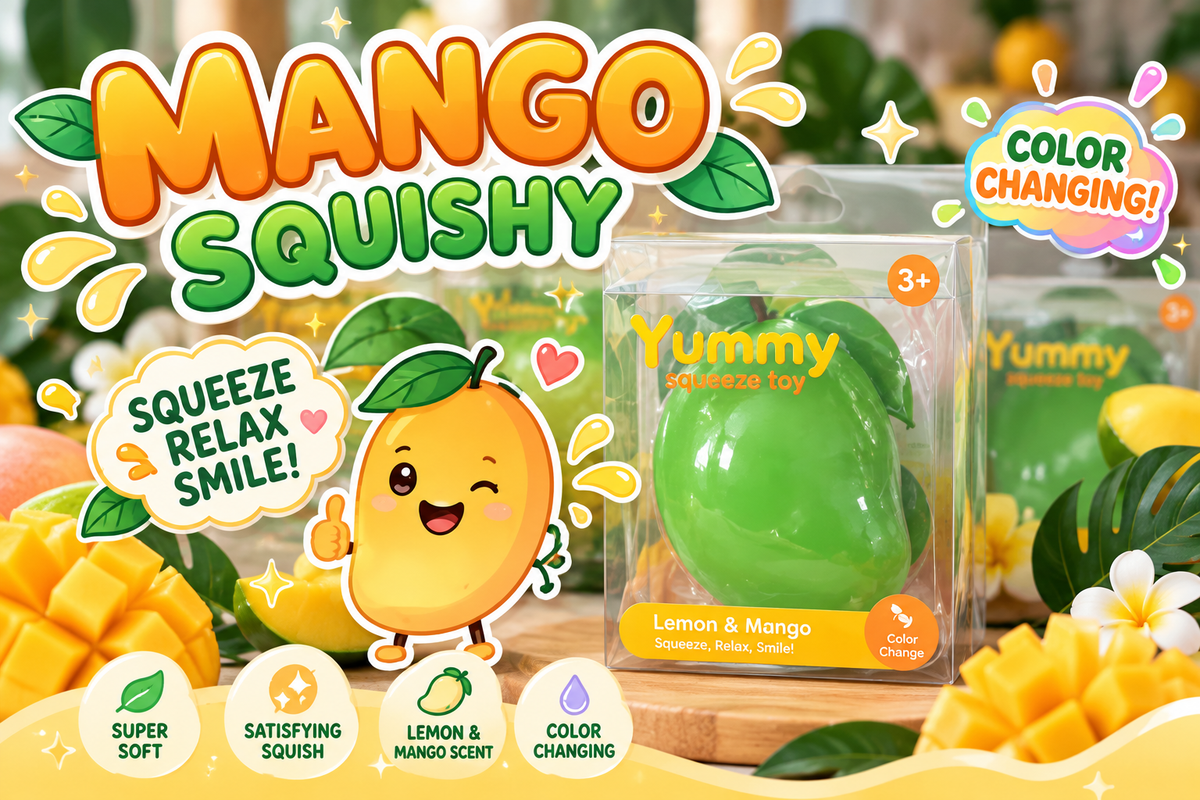 Color changing Crunchy Mango squishy