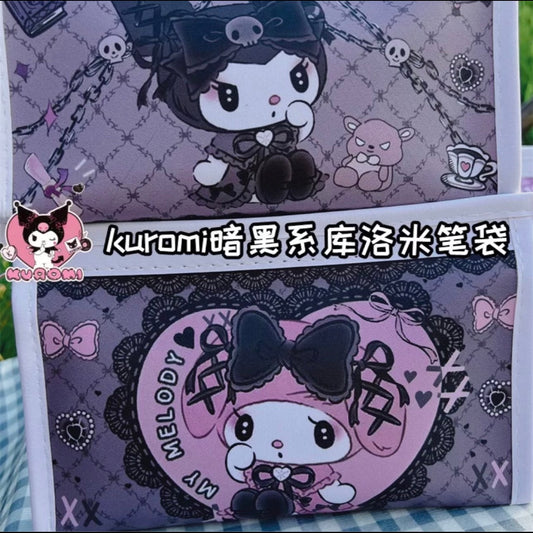 Melody and Kuromi Melokuro makeup bags