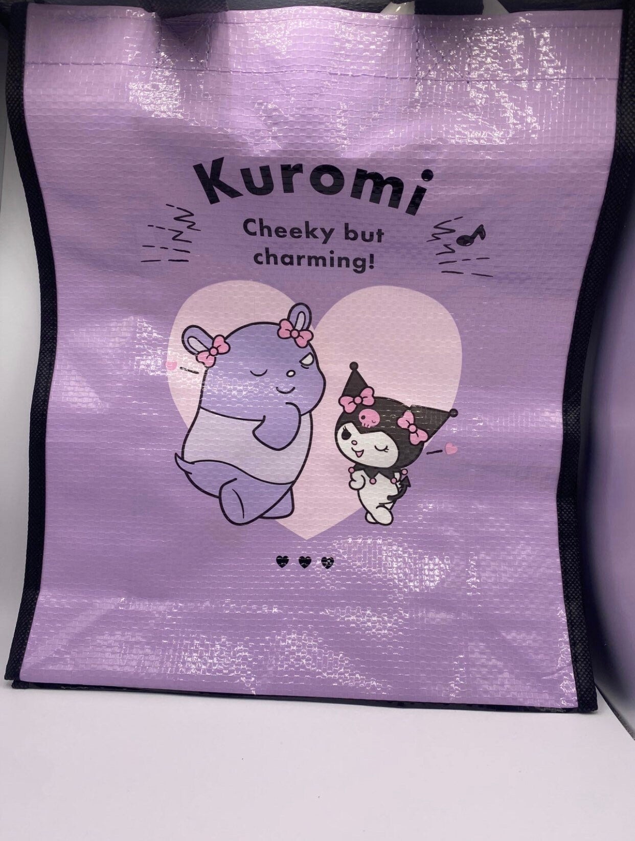 Kuromi reusable tote bag