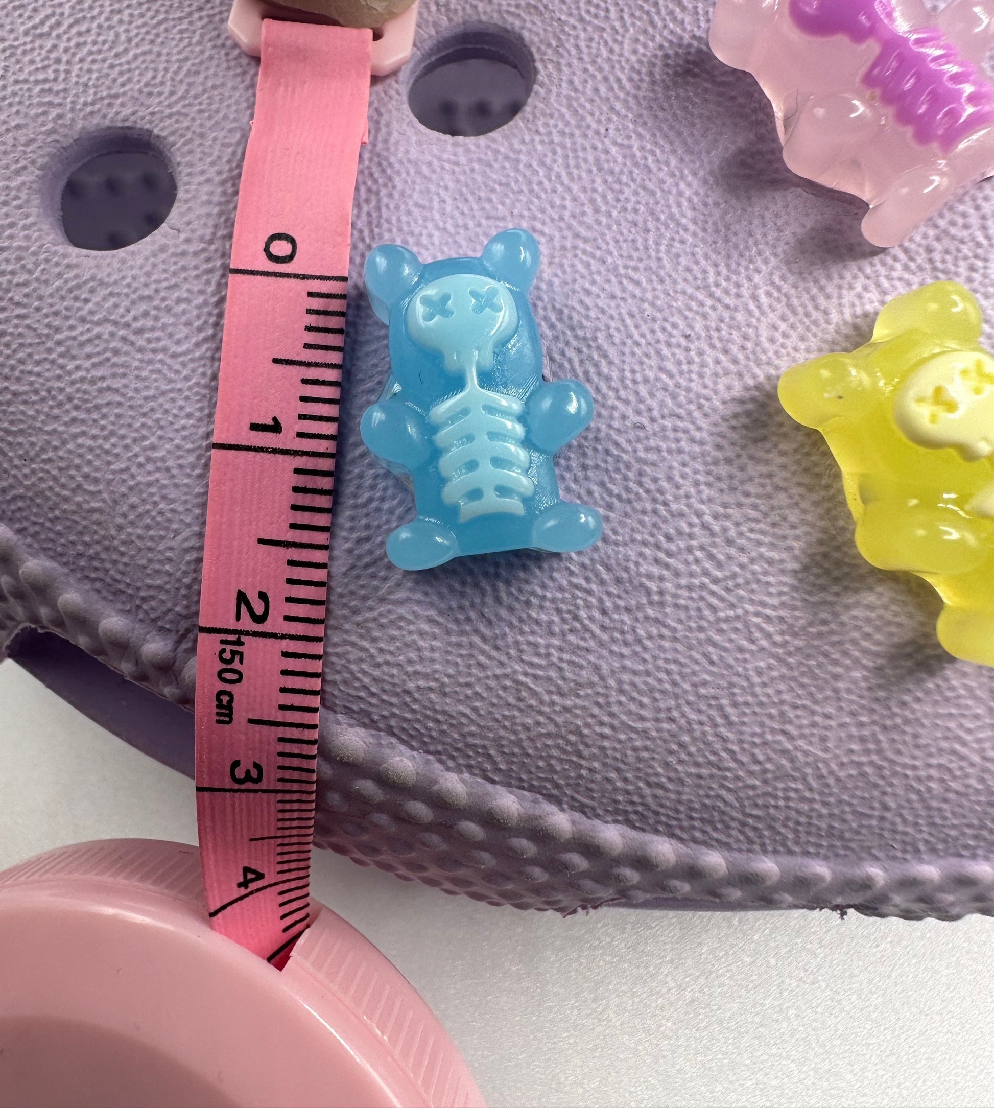 Skeleton Gummy Bear shoe Charms | X-ray bears | X-ray | skulls | skull bears | Halloween | gummy bears | cute | goth