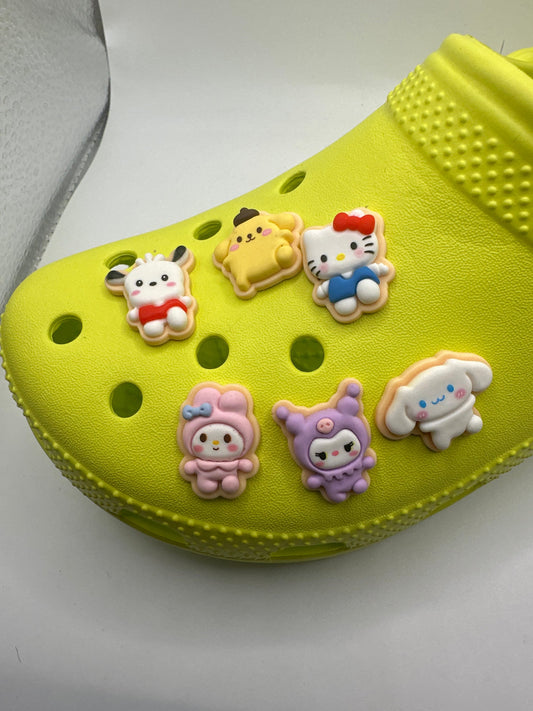Shoe Charms| Kawaii | Pompompurin | Pochacco| Cinnamoroll | Cute Cookie | Biscuit | H kitty |