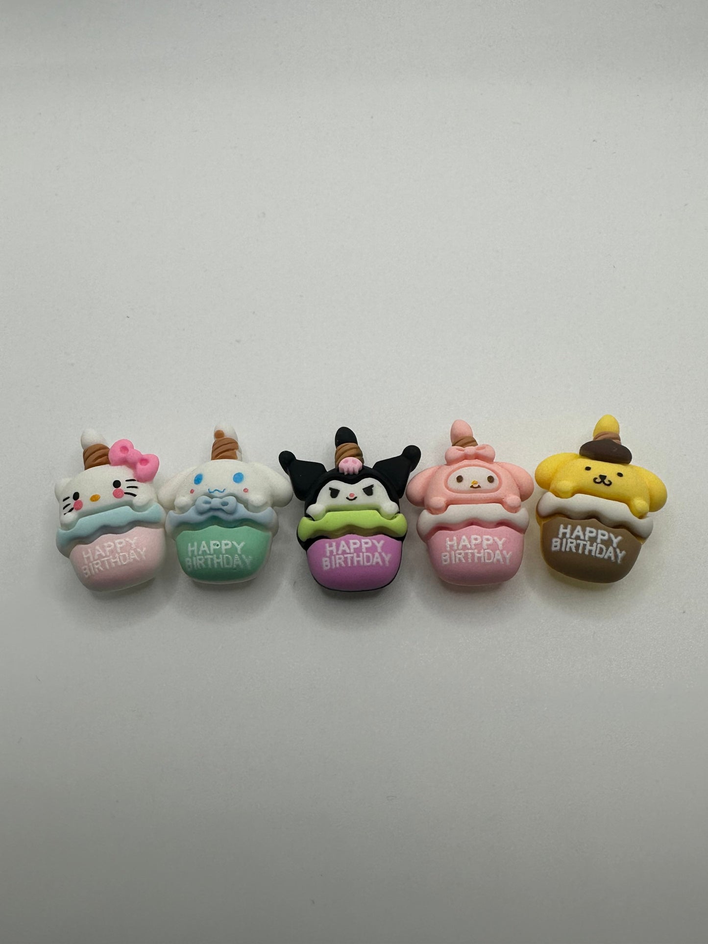 Shoe Charms| Happy Birthday | Sanrio Cupcake| Charms