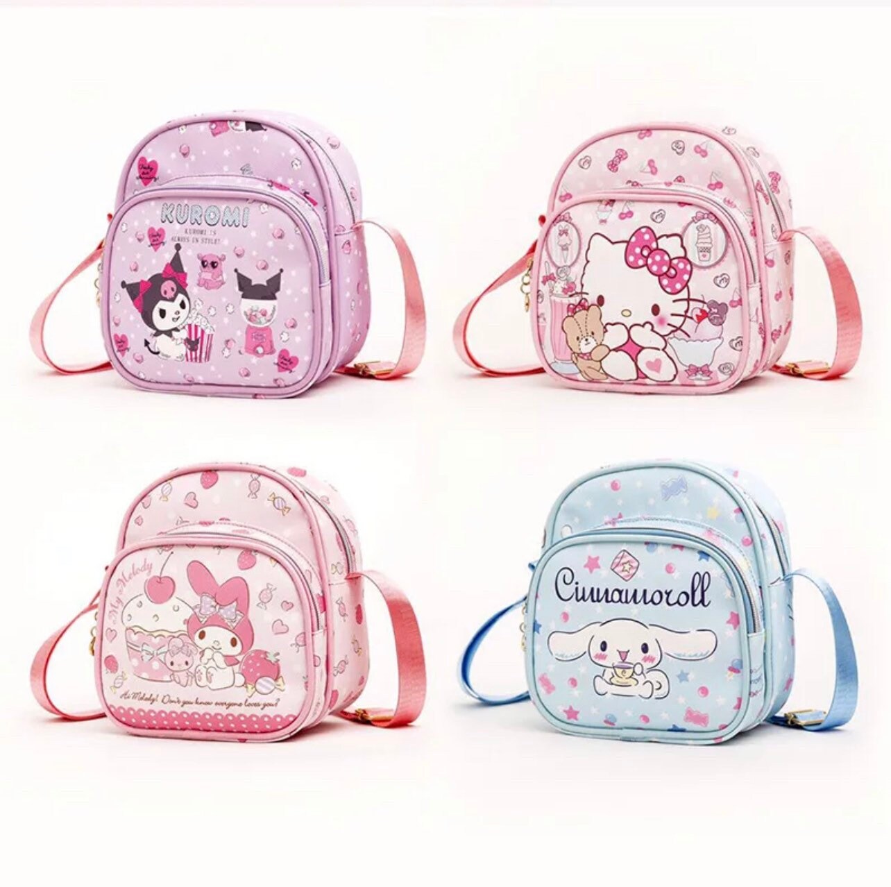 Kawaii | Pastel | Kuromi | H Kitty | Melody | Sanriod | Crossbody Bag | cute |