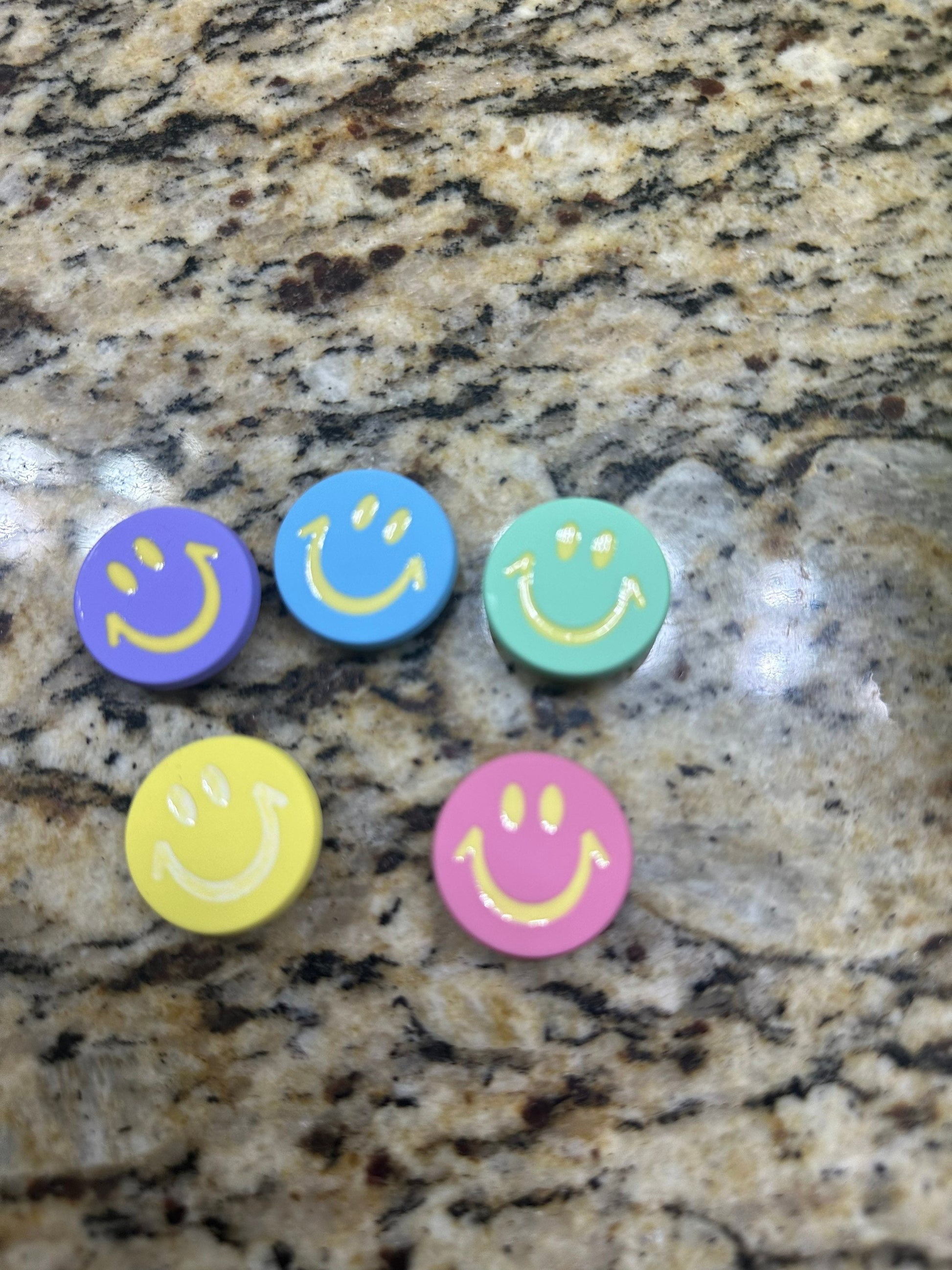 Smiles | shoe charms | happy | happy faces | pastel | cute gifts | smile | happy charms |
