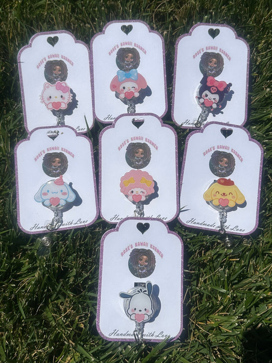 kawaii Badge reels/Lanyards and Kpop photo card holders – Rose's