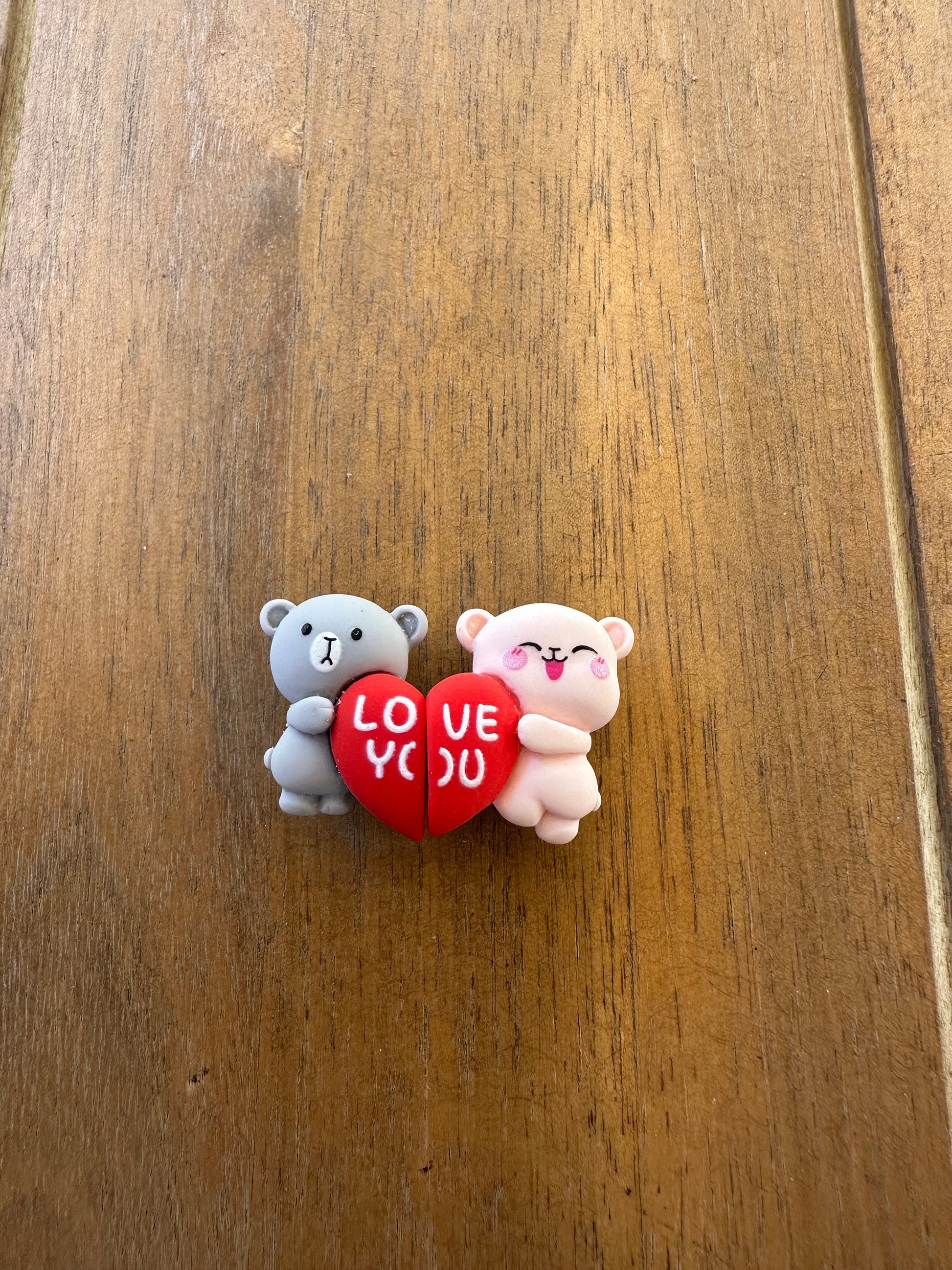 Love | Love bears | Gift for Couples | His and Hers | Shoe charms | Couples | Love you | Hearts | you & me | Shoe charms | Kawaii