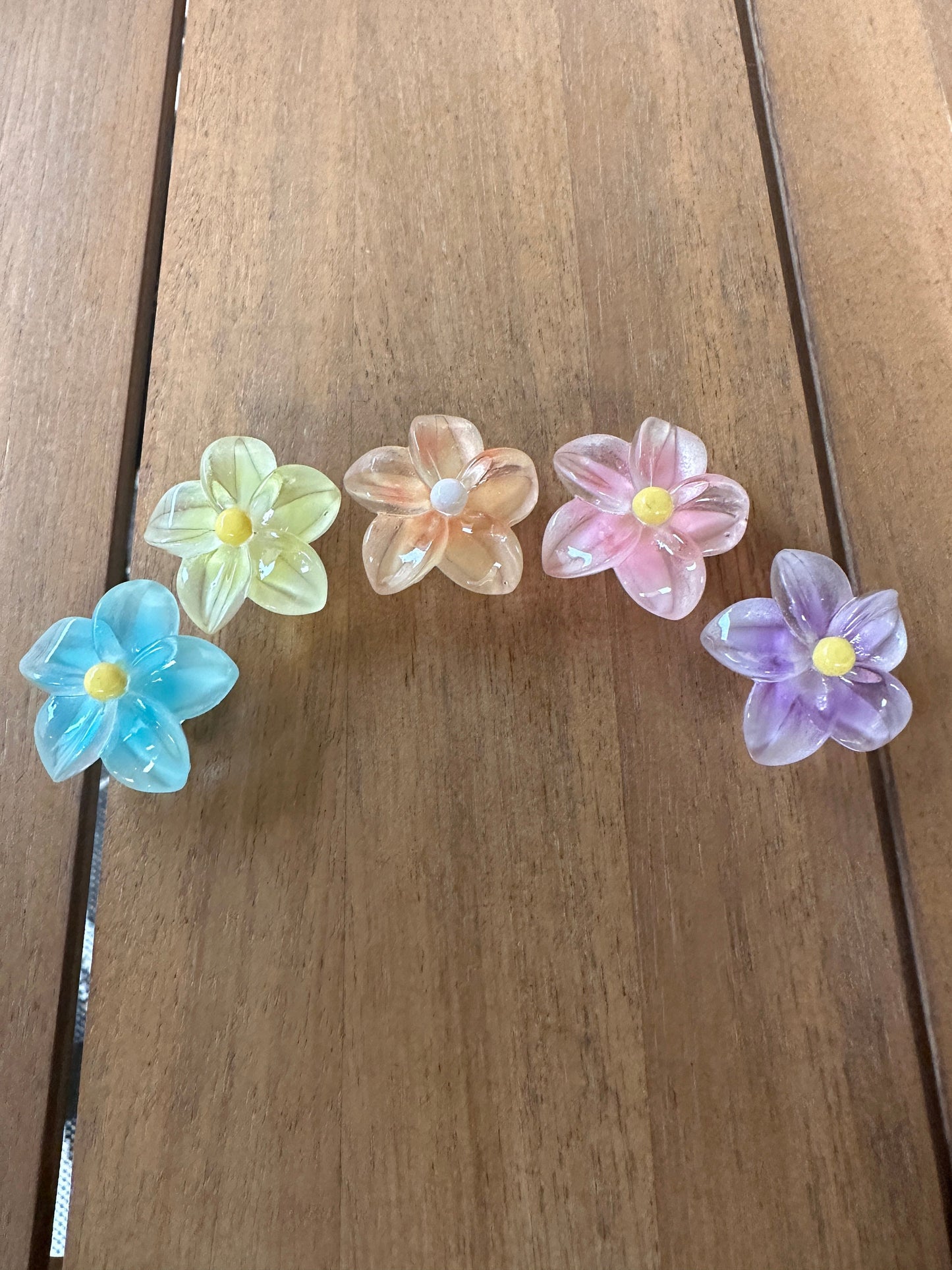 Jelly Flowers | Jelly flower shoe charms | kawaii charms | Hawaiian flower | floral | flower shoe charms | Jelly | star flower
